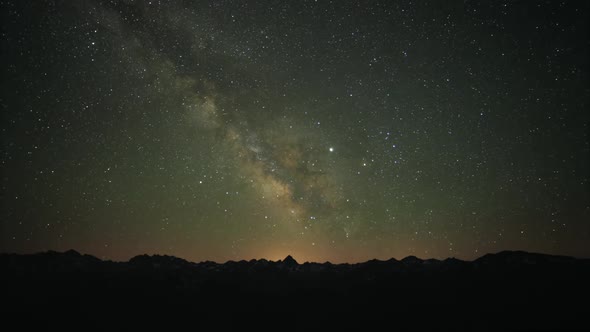 8K Milky Way Stars In The Night Sky