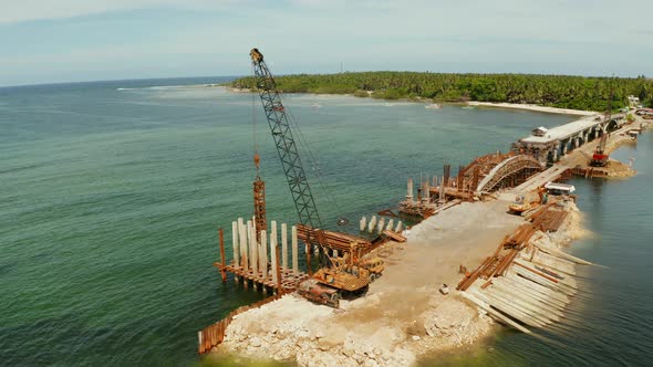 Bridge Under Construction on the Island of Siargao