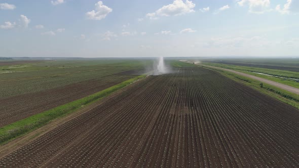 Irrigation System on Agricultural Land