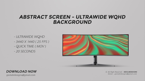 Abstract Display Screen - Ultrawide WQHD Background