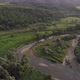 Top view of summer green trees in forest with a splendid mountain river in Carpathian Mountains - VideoHive Item for Sale