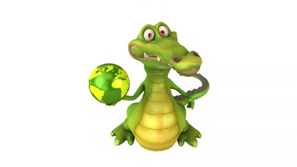 Fun crocodile - 3D animation