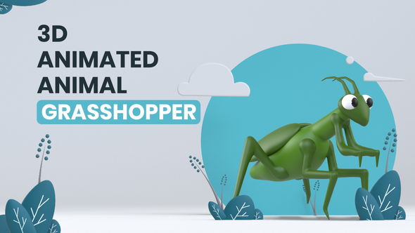 3D Animated Animal - Grasshopper