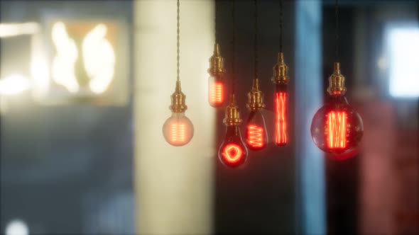 Old Retro Vintage Incandescent Light Bulb alt