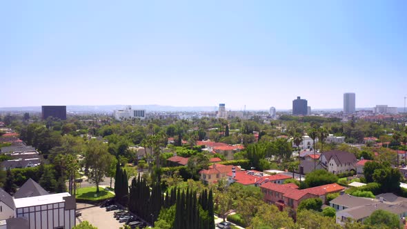  Drone Takeoff Over a Residential Suburb of Los Angeles alt