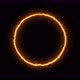 Fiery Yellow Red Ring on a Black Background - VideoHive Item for Sale