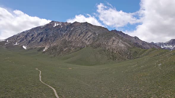 Aerial of the Sierra Nevada Mountains in California