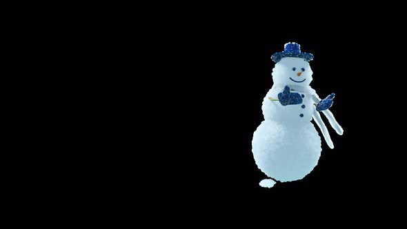 64 Snowman Dancing 4K