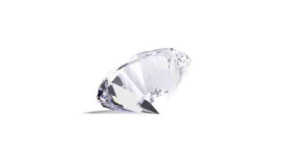 Blank sparkle diamond jewel mockup lying, looped rotation