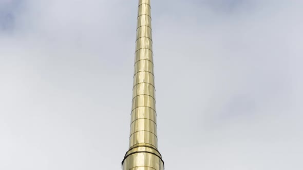 Golden spire of an Orthodox church