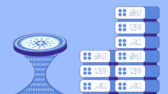 Cardano cryptocurrency blockchain of transaction servers