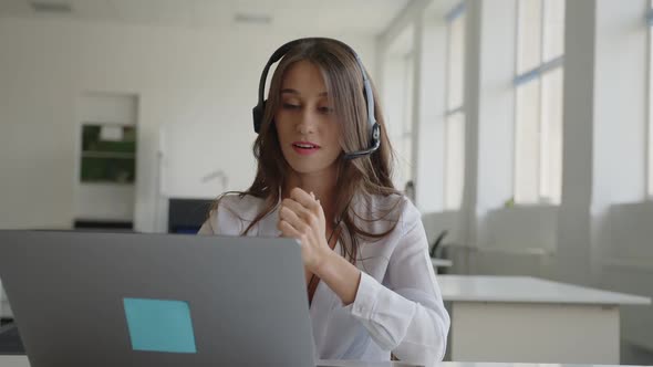 Close Up View of Woman That Works Online