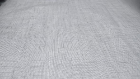Linen Fabric Background in Macro