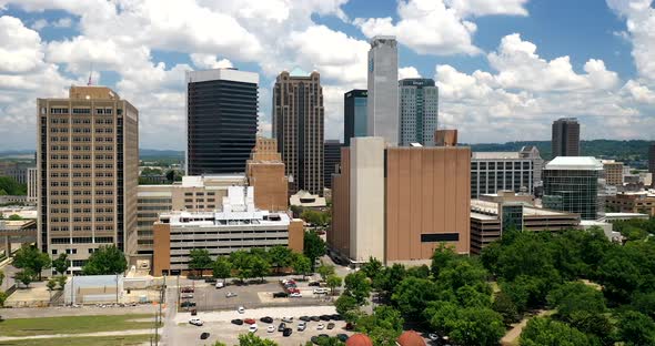 Birmingham, Alabama skyline time lapse video.