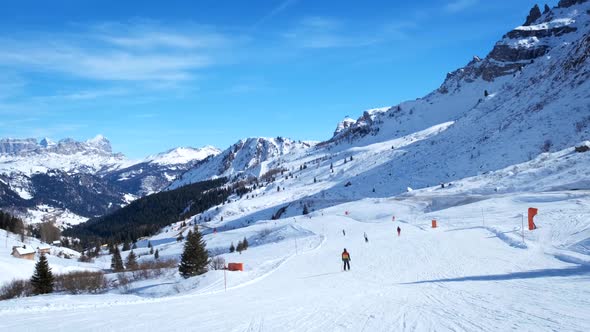 Ski Resort in Dolomites, Italy