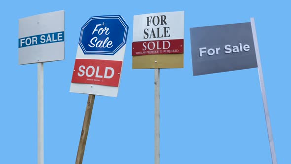 Multiple For Sale Real Estate Signs