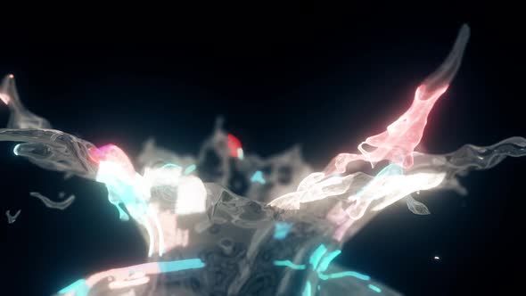 3d Water Splash Hud Hologram 4k alt