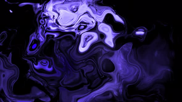 Abstract Blue Color Liquid Smoke Smooth Background Animation