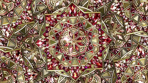 Gold Ruby Mandala