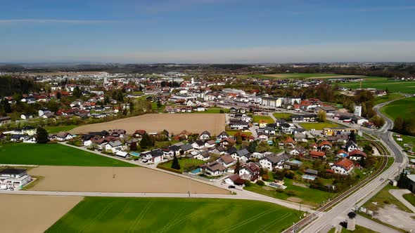 Drone Video of an Village in Upper Austria