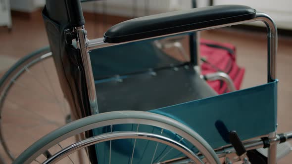 Close Up of Wheelchair for Transportation Assistance and Support