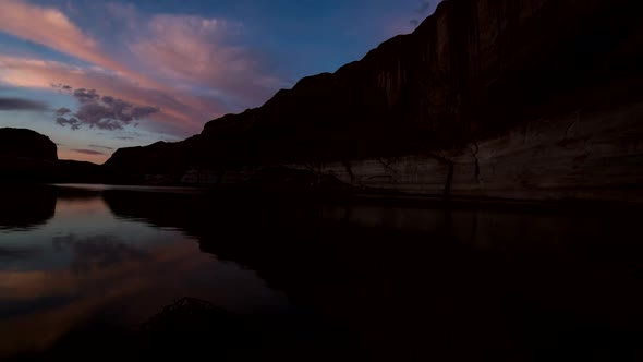 Sunrise Time Lapse on Lake Powell