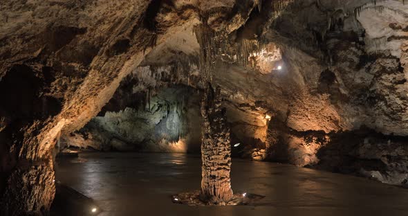 Beautiful Landscape of Lipa Cave in Serbia