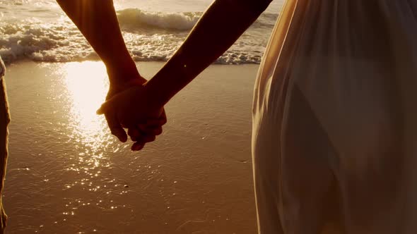 Young couple by the sea