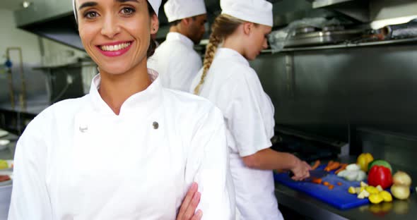 Portrait of chef with arms crossed