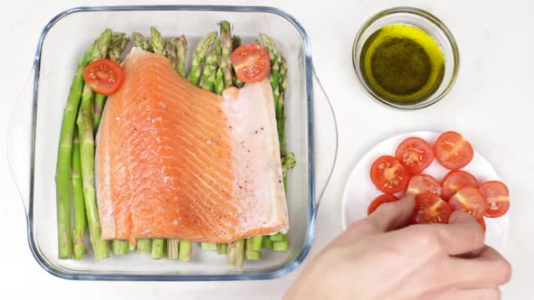 Salmon With Asparagus