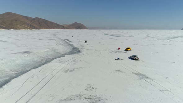 Winter Fishing On Enisey