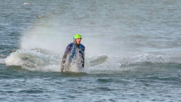 Flyboarding Stunt