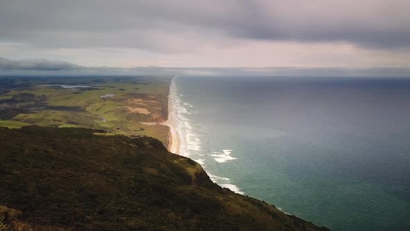 New Zealand coast aerial view