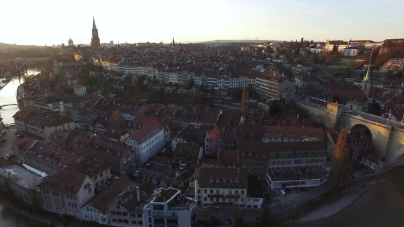 Aerial view of Bern