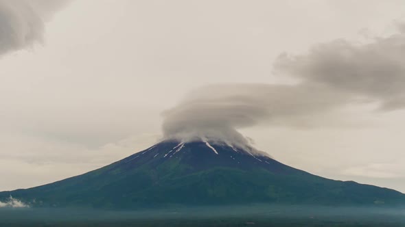 Storm Clouds And Mountain