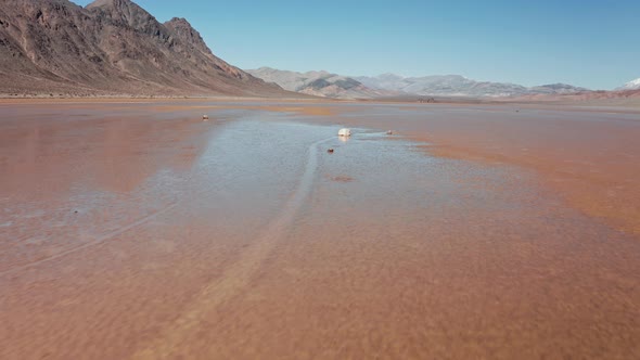 Epic Flight in Untouched Pure Wilderness Landscape. Beautiful Desert Nature, 