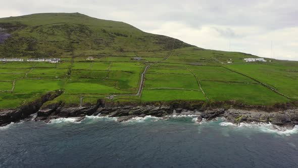 Beautiful Aerial View of Valentia Island. Locations Worth Visiting on the Wild Atlantic Way. Scenic