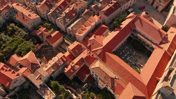 Aerial View of Croatian City Dubrovnik