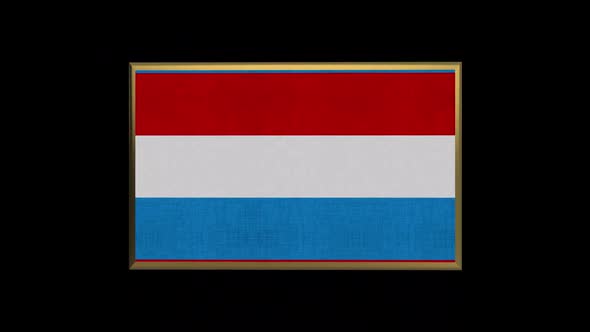 Luxembourg 3D Flag