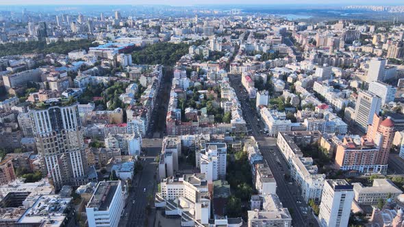 Aerial View of Kyiv By Day. Ukraine