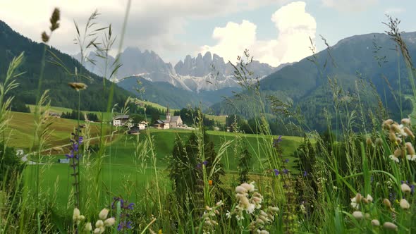 Funes Valley With Clouds