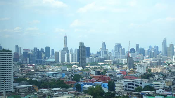 Beautiful building architecture around Bangkok city in Thailand