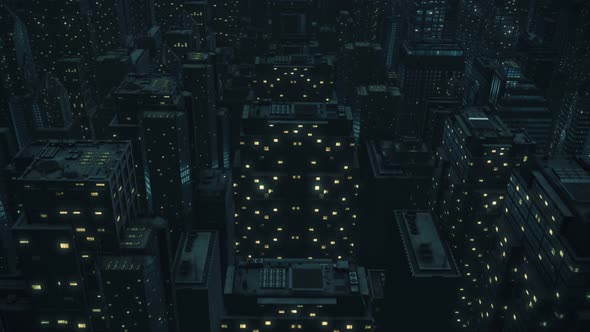 Night City Fly Through