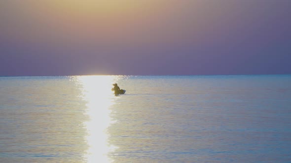 Beautiful Sunrise Over the Mediterranean Sea