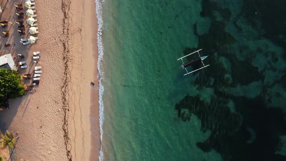 Birds Eye View Along Nusa Dua Beach Bali