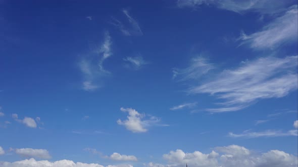 The blue sky and white clouds 02