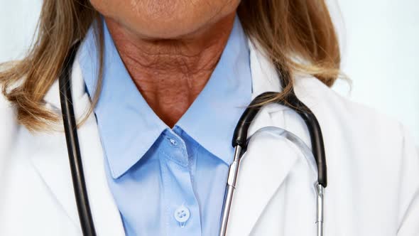 Portrait of smiling female doctor