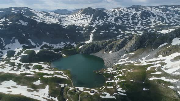 Kapetanovo Lake in Montenegro Sring Time