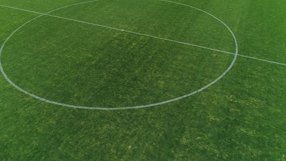 Football or Soccer Field with Border Lines