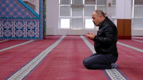 Muslim Praying From Mosque